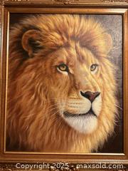 MaxSold Auction: Vintage Framed Art: Lion Oil Painting - San Francisco (California, USA) SELLER MANAGED Estate Sale Online Auction - Kenwood Way