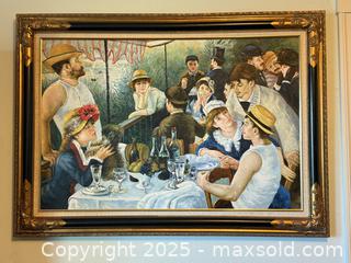 MaxSold Auction: Vintage Framed Art: Luncheon Of The Boating Party by PIERRE AUGUSTE RENOIR - San Francisco (California, USA) SELLER MANAGED Estate Sale Online Auction - Kenwood Way