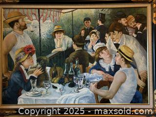 MaxSold Auction: Vintage Framed Art: Luncheon Of The Boating Party by PIERRE AUGUSTE RENOIR - San Francisco (California, USA) SELLER MANAGED Estate Sale Online Auction - Kenwood Way
