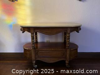 MaxSold Auction: Vintage French Regency Marble Top Console End Table - San Francisco (California, USA) SELLER MANAGED Estate Sale Online Auction - Kenwood Way