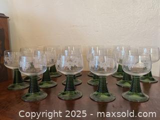 MaxSold Auction: Vintage French Roemer Wine Glasses by Luminarc. Set of 24. 9 Not Pictured.  - San Francisco (California, USA) SELLER MANAGED Estate Sale Online Auction - Kenwood Way