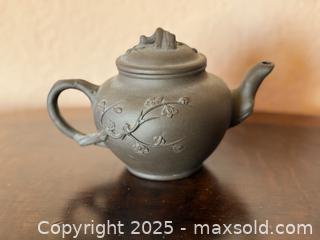 MaxSold Auction: Vintage Handmade Clay Chinese Ceramic Floral Teapot - San Francisco (California, USA) SELLER MANAGED Estate Sale Online Auction - Kenwood Way