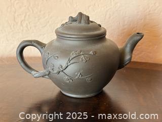 MaxSold Auction: Vintage Handmade Clay Chinese Ceramic Floral Teapot - San Francisco (California, USA) SELLER MANAGED Estate Sale Online Auction - Kenwood Way