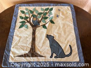 MaxSold Auction: Vintage Handmade Quilt: Wolf Howling at Owl / Moon - San Francisco (California, USA) SELLER MANAGED Estate Sale Online Auction - Kenwood Way