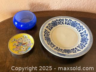 MaxSold Auction: Vintage Japanese Hand Painted Yellow Imari Saucer, Plate, &#38; Bowl - San Francisco (California, USA) SELLER MANAGED Estate Sale Online Auction - Kenwood Way