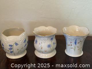MaxSold Auction: Vintage LENOX Set of 3 Floral Votive Candle Holders Fine China 24K Yellow Gold Trim - San Francisco (California, USA) SELLER MANAGED Estate Sale Online Auction - Kenwood Way