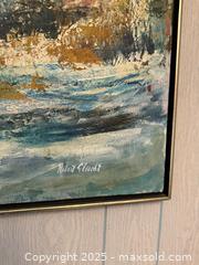 MaxSold Auction: Vintage Mid Century Robert Elsocht Painting. Hills, Snow, Landscape  - San Francisco (California, USA) SELLER MANAGED Estate Sale Online Auction - Kenwood Way