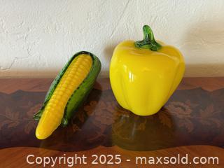 MaxSold Auction: Vintage Murano Hand Blown Glass Yellow Lot! Corn and Pepper. Beautiful Pieces! - San Francisco (California, USA) SELLER MANAGED Estate Sale Online Auction - Kenwood Way
