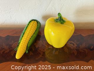 MaxSold Auction: Vintage Murano Hand Blown Glass Yellow Lot! Corn and Pepper. Beautiful Pieces! - San Francisco (California, USA) SELLER MANAGED Estate Sale Online Auction - Kenwood Way