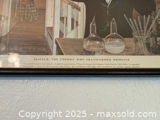 MaxSold Auction: Vintage Pasteur: The Chemist Who Transformed Medicine - Framed Original Medical Print / Poster Art - San Francisco (California, USA) SELLER MANAGED Estate Sale Online Auction - Kenwood Way