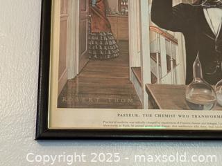 MaxSold Auction: Vintage Pasteur: The Chemist Who Transformed Medicine - Framed Original Medical Print / Poster Art - San Francisco (California, USA) SELLER MANAGED Estate Sale Online Auction - Kenwood Way