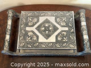 MaxSold Auction: Vintage Silver Jewelry Box. Beautiful!  - San Francisco (California, USA) SELLER MANAGED Estate Sale Online Auction - Kenwood Way