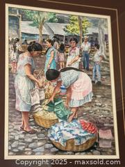MaxSold Auction: Vintage South American Original Watercolor Framed Art Signed - San Francisco (California, USA) SELLER MANAGED Estate Sale Online Auction - Kenwood Way