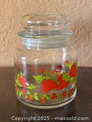 MaxSold Auction: Vintage Strawberry Shortcake Glass Storage Canister Candy Jar - San Francisco (California, USA) SELLER MANAGED Estate Sale Online Auction - Kenwood Way