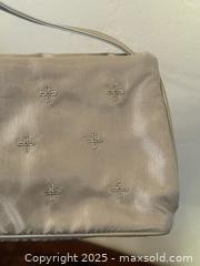 MaxSold Auction: Vintage Unbranded Silver Colored Top Handle Handbag w/ Metallic Silver Embroidery - San Francisco (California, USA) SELLER MANAGED Estate Sale Online Auction - Kenwood Way