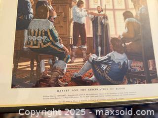 MaxSold Auction: Vintage William Harvey and the Circulation of Blood - Original Medical Print / Poster Art Framed - San Francisco (California, USA) SELLER MANAGED Estate Sale Online Auction - Kenwood Way