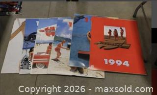 MaxSold Auction: 6 x Wurth Swimsuit Bikini Supermodel Glamour Model Pin-up girl calendars large  - Central Elgin (Ontario, Canada)  PARTNER MANAGED Downsizing Online Auction - Shorlea Line (STORAGE)