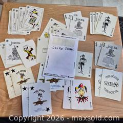 MaxSold Auction: Collection of vintage jokers from various casinos - Central Elgin (Ontario, Canada)  PARTNER MANAGED Downsizing Online Auction - Shorlea Line (STORAGE)