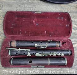 MaxSold Auction: V. Kohlert Sons Makers Graslitz Wood Flute Czechoslovakia D LP For Parts - Central Elgin (Ontario, Canada)  PARTNER MANAGED Downsizing Online Auction - Shorlea Line (STORAGE)