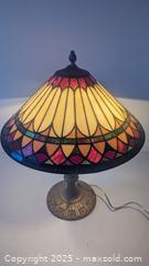 MaxSold Auction: Antique Tiffany Mission Style Stained Glass Table Lamp 21" Tall - Toronto (Ontario, Canada) PARTNER MANAGED Estate Sale Online Auction - Railside Road