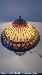 MaxSold Auction: Antique Tiffany Mission Style Stained Glass Table Lamp 21" Tall - Toronto (Ontario, Canada) PARTNER MANAGED Estate Sale Online Auction - Railside Road