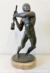 MaxSold Auction: Art Deco Nude Male Hammer Austrian Bronze Sculpture Artist Signed H Benedikt 1932 - Toronto (Ontario, Canada) PARTNER MANAGED Reseller Online Auction - 23a Railside Road