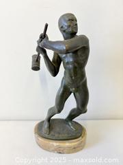 MaxSold Auction: Art Deco Nude Male Hammer Austrian Bronze Sculpture Artist Signed H Benedikt 1932 - Toronto (Ontario, Canada) PARTNER MANAGED Reseller Online Auction - 23a Railside Road