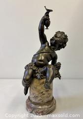 MaxSold Auction: Authentic 19th Century French Louis XVI Bronze Putti With Wine Jug On Marble Podium Mint Condition 18" Tall - Toronto (Ontario, Canada) PARTNER MANAGED Estate Sale Online Auction - Railside Road