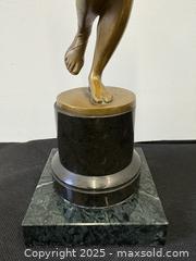 MaxSold Auction: Authentic C.1920 Art Deco Nude Dancing Lady Sculpture On Black Marble Podium Base Signed E.ST - Toronto (Ontario, Canada) PARTNER MANAGED Reseller Online Auction - 23a Railside Road