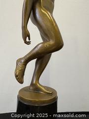 MaxSold Auction: Authentic C.1920 Art Deco Nude Dancing Lady Sculpture On Black Marble Podium Base Signed E.ST - Toronto (Ontario, Canada) PARTNER MANAGED Reseller Online Auction - 23a Railside Road