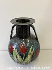 MaxSold Auction: C.1900 Art Nouveau Jugendstil Majolica Faience Pottery Vase Signed Cipher Lozenge Mark 17" Tall - Toronto (Ontario, Canada) PARTNER MANAGED Estate Sale Online Auction - Railside Road