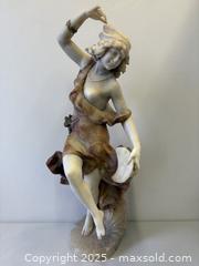 MaxSold Auction: C.1900 Large Art Nouveau Dancing Nude Gypsy Girl Carved Marble Alabaster Statue - Toronto (Ontario, Canada) PARTNER MANAGED Estate Sale Online Auction - Railside Road
