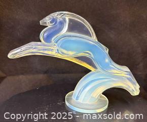 MaxSold Auction: C.1930 Sabino France Signed Opalescent Leaping Gazelle Art Deco Glass Sculpture - Toronto (Ontario, Canada) PARTNER MANAGED Estate Sale Online Auction - Railside Road