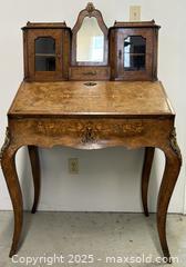 MaxSold Auction: Historical C.1880 French Inlaid Walnut "Bonheur De Jour" Ladies Desk From Scottish Belmont-Hillhead Kirk - Toronto (Ontario, Canada) PARTNER MANAGED Reseller Online Auction - 23a Railside Road