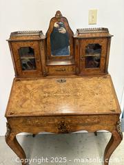 MaxSold Auction: Historical C.1880 French Inlaid Walnut "Bonheur De Jour" Ladies Desk From Scottish Belmont-Hillhead Kirk - Toronto (Ontario, Canada) PARTNER MANAGED Reseller Online Auction - 23a Railside Road