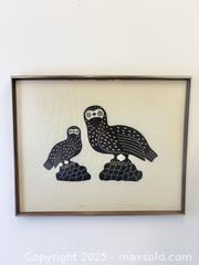 MaxSold Auction: Inuit Artist Signed Noah Meeko 1974 #42/46 "Two Owls" Framed Stonecut - Toronto (Ontario, Canada) PARTNER MANAGED Estate Sale Online Auction - Railside Road