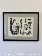 MaxSold Auction: Original 1954 Framed Picasso Heliogravure "Human Comedy Bougeois Admires The Muse" - Toronto (Ontario, Canada) PARTNER MANAGED Estate Sale Online Auction - Railside Road
