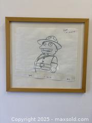 MaxSold Auction: Scarce Simpsons Original Production Graphite Drawing Ralph Wiggum "O Canada"  RCMP Mountie Uniform Animation Art Das Bus Episode - Toronto (Ontario, Canada) PARTNER MANAGED Estate Sale Online Auction - Railside Road