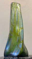MaxSold Auction: Sensual Loetz C.1900 Iridescent Blue Green Crete Pampas Tactile Twist Vase  - Toronto (Ontario, Canada) PARTNER MANAGED Estate Sale Online Auction - Railside Road