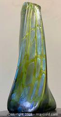 MaxSold Auction: Sensual Loetz C.1900 Iridescent Blue Green Crete Pampas Tactile Twist Vase  - Toronto (Ontario, Canada) PARTNER MANAGED Estate Sale Online Auction - Railside Road