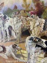 MaxSold Auction: Signed Richard Paulus-Fesburg 1942 Large Art Deco WW11 Era Oil Painting On Canvas Pack Borzoi Russian Wolfhounds - Toronto (Ontario, Canada) PARTNER MANAGED Estate Sale Online Auction - Railside Road