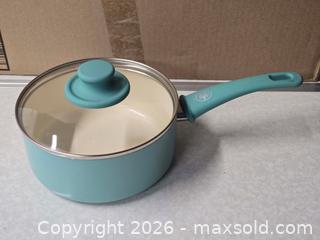 MaxSold Auction: M069 - Green Life Non Stick Pot With Handle - New With Issue - Whitby (Ontario, Canada) SELLER MANAGED Reseller Online Auction - Smartstop Self Storage Taunton Road E (STORAGE)