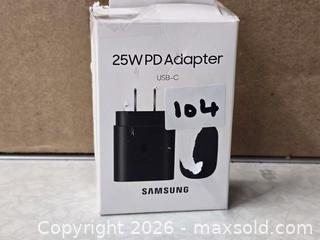 MaxSold Auction: M104 - Samsung 25W PD Adapter - New - Whitby (Ontario, Canada) SELLER MANAGED Reseller Online Auction - Smartstop Self Storage Taunton Road E (STORAGE)