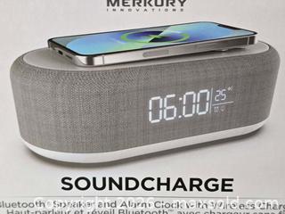 MaxSold Auction: M106 - Soundcharge Bluetooth Speaker & Alarm Clock With Wireless Charger - New - Whitby (Ontario, Canada) SELLER MANAGED Reseller Online Auction - Smartstop Self Storage Taunton Road E (STORAGE)