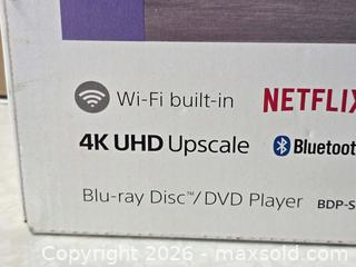 MaxSold Auction: M116 - Sony BDP - S6700 UHD Blue-Ray Player - New - Whitby (Ontario, Canada) SELLER MANAGED Reseller Online Auction - Smartstop Self Storage Taunton Road E (STORAGE)