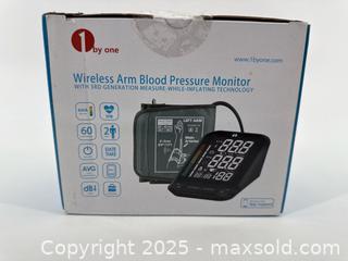 MaxSold Auction: 1byone Wireless Arm Blood Pressure Monitor   - Upland (California, USA) SELLER MANAGED Reseller Online Auction - Monte Vista