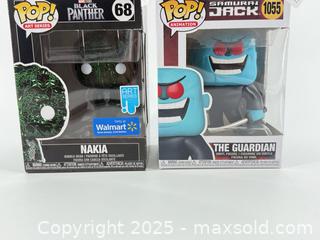 MaxSold Auction: (2) Funko Pops – Black Panther Nakia + Samurai Jack Guardian   - Upland (California, USA) SELLER MANAGED Reseller Online Auction - Monte Vista