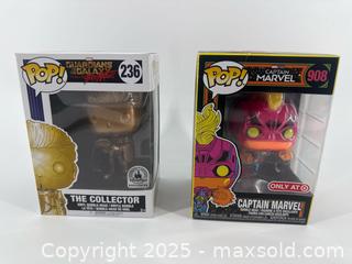 MaxSold Auction: (2) Funko Pops – Collector Gold + Captain Marvel Target   - Upland (California, USA) SELLER MANAGED Reseller Online Auction - Monte Vista
