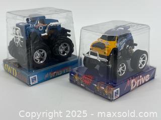 MaxSold Auction: (2) NewRay Mini Monster & Mini Drive Trucks   - Upland (California, USA) SELLER MANAGED Reseller Online Auction - Monte Vista