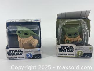 MaxSold Auction: 2 Star Wars Grogu Bounty Collection Figures   - Upland (California, USA) SELLER MANAGED Reseller Online Auction - Monte Vista